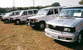 Vehicles registered for personal use have been hired for election duty in violation of the norms