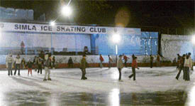 Ice skating in Shimla has been suspended due to early snowfall.