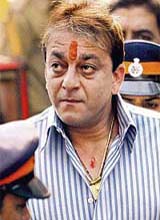 Sanjay Dutt arrives at a special court in Mumbai