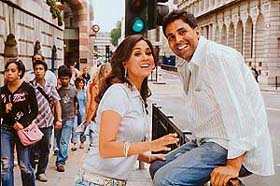 A still from Bhagam Bhag