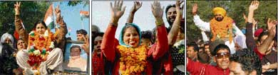 Ms Sheela Devi, Ms Sunita and Kuldeep Singh Kajheri