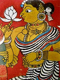 Detail from a cloth painting. Andhra Pradesh, 17th century. Collection: Jagdish and Kamla Mittal Museum of Indian Art, Hyderabad.