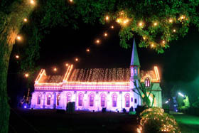 The St Paul Church, Amritsar, on Christmas evening