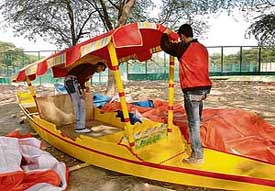 Get ready for pristine pleasure in shikaras, like the one in Dal Lake in Kashmir, at the Sukhna Lake in Chandigarh from January next