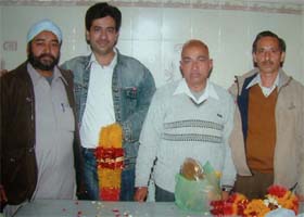 The new office-bearers of the Newspapers Distributors Union in Amritsar