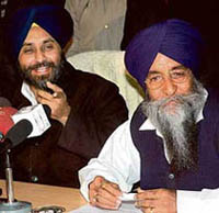 Mr Sukhdarshan Singh Marar, MLA from Muktsar, who rejoined the SAD in Chandigarh