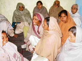 Family members of Surjit Singh mourn his death at Ahmedgarh