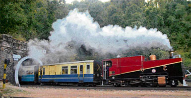 A 1905 steam engine runs on the Kalka-Shimla track. The engine had been running regularly on the track till 1975.