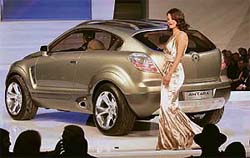 Maria Menounos appears with Opel Antara GTC at the GM Style Event in Detroit, Michigan, 