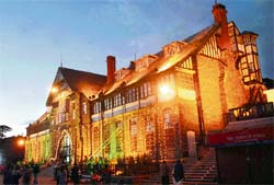 IN GAY ABANDON: Gaiety Theatre on the Mall is still considered a major landmark of Shimla