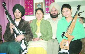 The Dhillons at their residence in Jalandhar