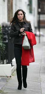 Kate Middleton outside her home in London on Monday. 