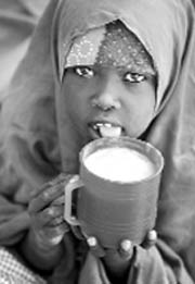 A Somali refugee at a camp.  Reuters