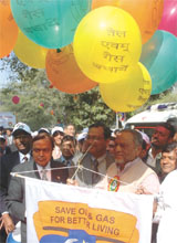 Union Minister of Petroleum and Natural Gas Murli Deora and Minister of State for Petroleum and Natural Gas D.J. Patel inaugurate Oil & Gas Conservation Fortnight, 2007 in the Capital on Monday.