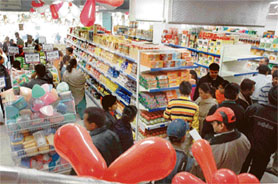 An increasing number of retail chains are coming up in the state offering a shopping environment on lines similar to malls.