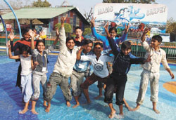 Winners of the National Bravery Award at Fun N Food Village