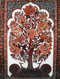 The Tree of Life. From a kalamkari piece; south India, 20th century