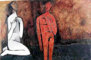 Two figures, 1958
