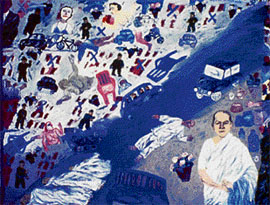 Arpita Singh, My Mother, oil on canvas, 1993