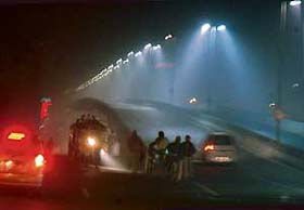 Even as the mercury rose in the past week, fog made a surprise appearance in Ludhiana on Saturday night