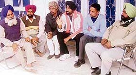Balwinder Singh, son of one of the farmers killed in the mishap, at Ahmedgarh