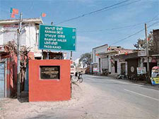 A foundation stone allegedly laid on January 1, 2007, at Cinema Chowk, Dasuya, but bearing the date of December 28, 2006