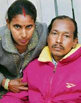 Janamjai Sahu with wife Sano Devi