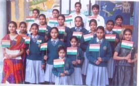 Students and staff of DIPS School, Karol Bagh, Ladhewali, celebrated Republic Day.