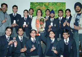 Students of Police DAV Public School, Jalandhar Cantt, have reached the final round of the NASA's Asian Regional Space Settlement Design competition.