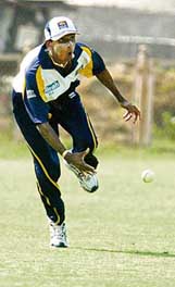 Tillakaratne Dilshan of Sri Lanka during a practice session in Mumbai on Saturday. 