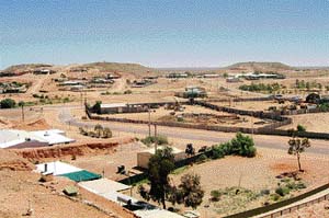 The town has a unique geographical composition