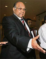Union Minister and BCCI President Sharad Pawar after a BCCI meeting in New Delhi 