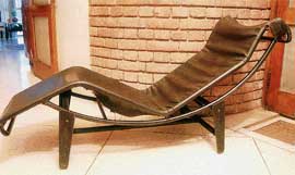 Another replica of the chaise lounge at the Mathur residence.