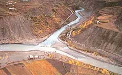 This is Tandi in Lahaul-Spiti,where the Chenab originates
