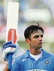 Rahul Dravid became the sixth player in the world and third from India to reach the milestone