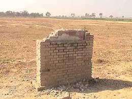 A foundation stone that stands mocking at Lohara village which has witnessed sparse development over the years.