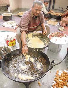 A veteran cook churning out the gastronomical spread