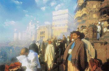 Burning ghats, Banaras, 1994