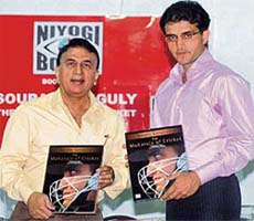 Sunil Gavaskar and Sourav Ganguly release the latters biography, authored by Debasish Datta, in Kolkata