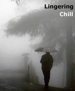 Showers lashed the hill capital all through Tuesday. The Met Office has predicted more rain and snow in the coming days