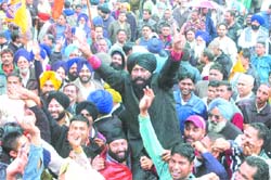 Crowds celebrate as the results pour in 