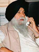 A relaxed Capt Kanwaljit Singh of the SAD at his home in Chandigarh after the poll results