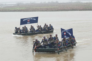 A Vajra corps rafting expedition concludes at Harike head works 
