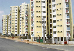 A township on the outskirts of Hyderabad.