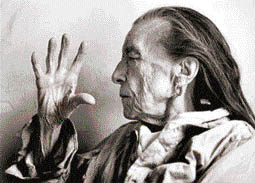 Portrait of the sculptor Louise Bourgeois