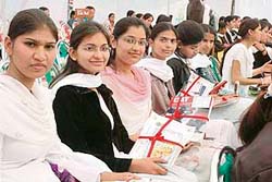 The prize-winning students of Khalsa College for Women in Ludhiana