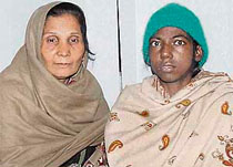 Rita with her mother at the PGI Sarai