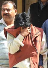 Gaurav Sharma being arrested by the Delhi Police Economic Offence wing in a cheating case of Rs 1 crore in the Capital on Friday