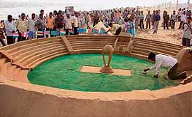 sand sculptor Sudarshan Patnaik 