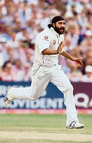 Monty Panesar of England